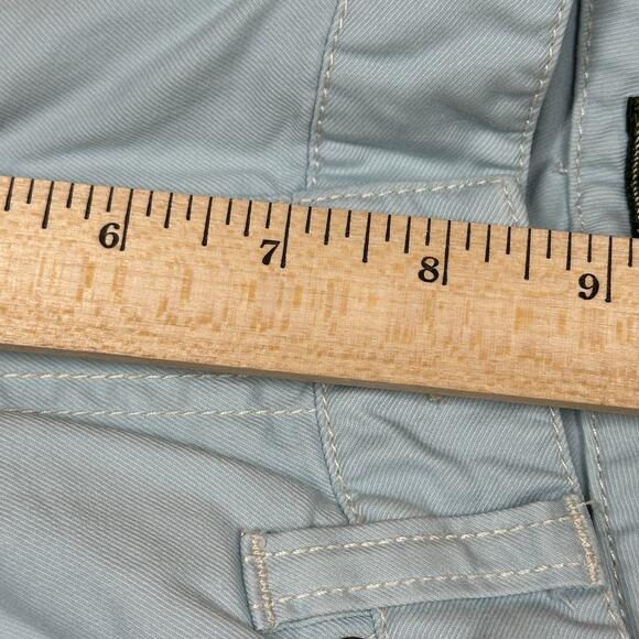 Eddie Bauer Capri Womens 2 Stretch Light Blue Mid Rise Cropped Jean Pants Spring - Picture 7 of 12